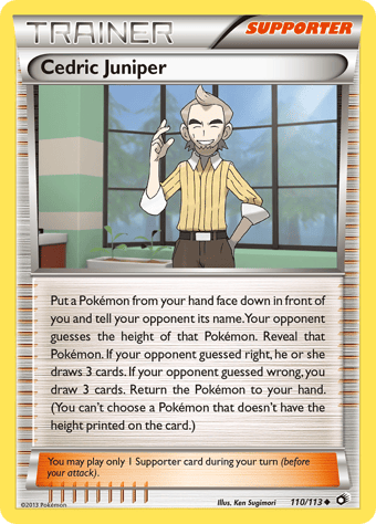 Cedric Juniper Legendary Treasures Pokemon Card