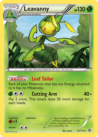 Leavanny Legendary Treasures Pokemon Card