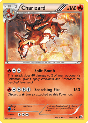 Charizard Legendary Treasures Pokemon Card
