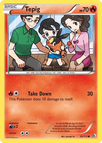Tepig Legendary Treasures Pokemon Card
