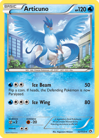 Articuno Legendary Treasures Pokemon Card