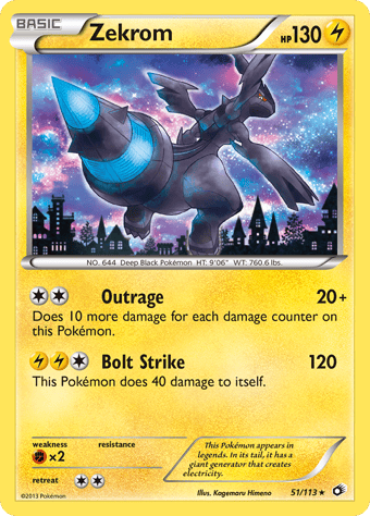 Zekrom Legendary Treasures Pokemon Card