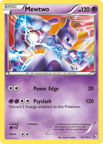 Mewtwo Legendary Treasures Pokemon Card
