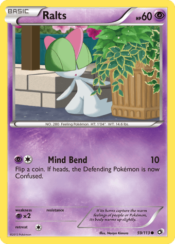 Ralts Legendary Treasures Pokemon Card