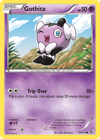 Gothita Legendary Treasures Pokemon Card