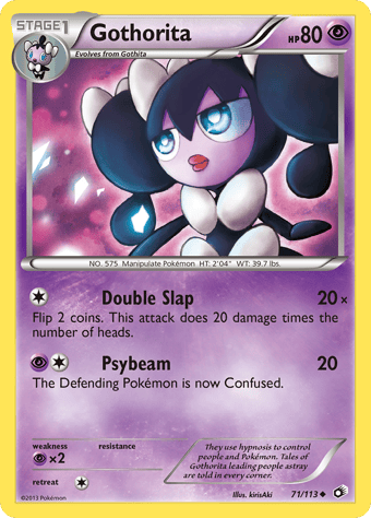 Gothorita Legendary Treasures Pokemon Card