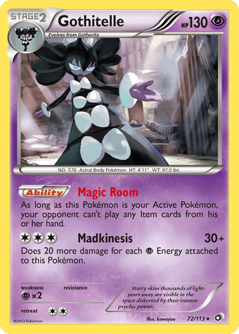 Gothitelle Legendary Treasures Pokemon Card