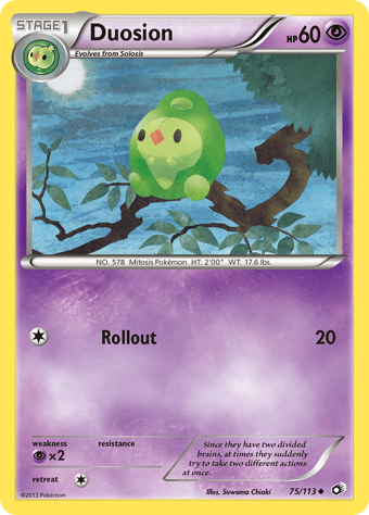 Duosion Legendary Treasures Pokemon Card
