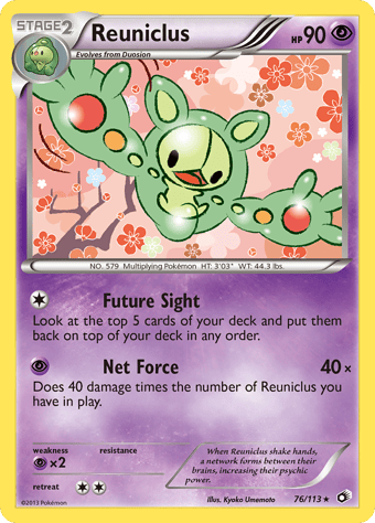 Reuniclus Legendary Treasures Pokemon Card