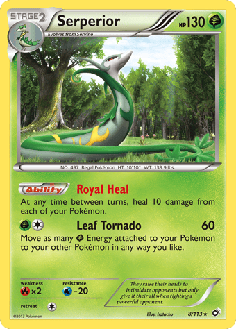 Serperior Legendary Treasures Pokemon Card