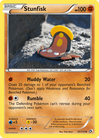 Stunfisk Legendary Treasures Pokemon Card