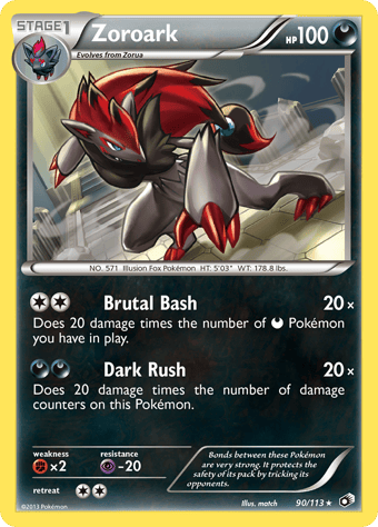 Zoroark Legendary Treasures Pokemon Card