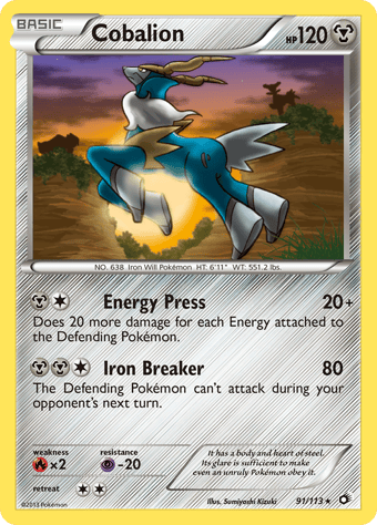 Cobalion Legendary Treasures Pokemon Card