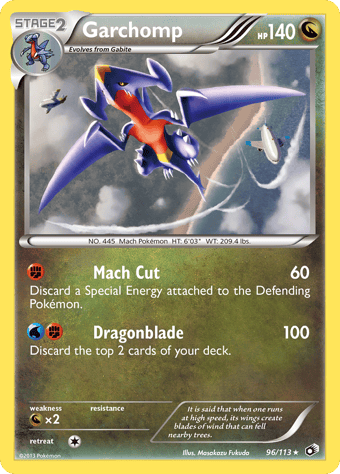Garchomp Legendary Treasures Pokemon Card