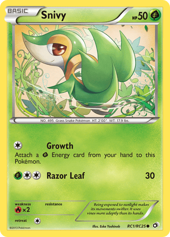 Snivy Legendary Treasures Pokemon Card