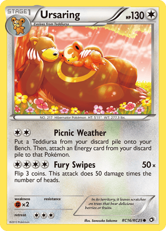 Ursaring Legendary Treasures Pokemon Card