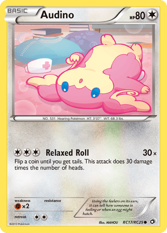 Audino Legendary Treasures Pokemon Card