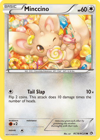Minccino Legendary Treasures Pokemon Card