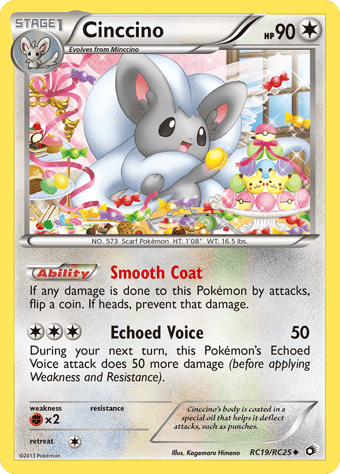 Cinccino Legendary Treasures Pokemon Card