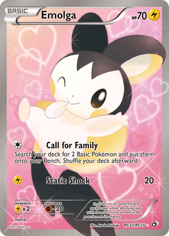 Emolga Legendary Treasures Pokemon Card