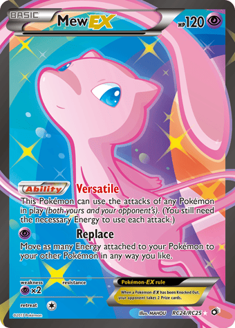 Mew-EX Legendary Treasures Pokemon Card