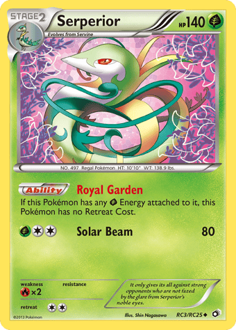 Serperior Legendary Treasures Pokemon Card