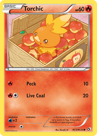 Torchic Legendary Treasures Pokemon Card