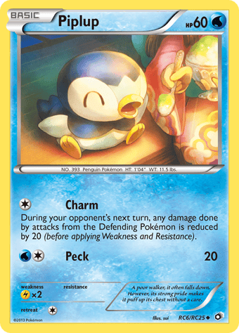 Piplup Legendary Treasures Pokemon Card