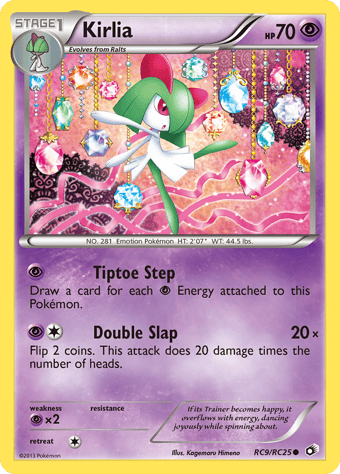 Kirlia Legendary Treasures Pokemon Card