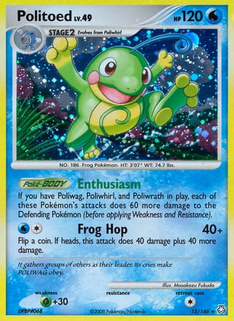 Politoed Legends Awakened Pokemon Card
