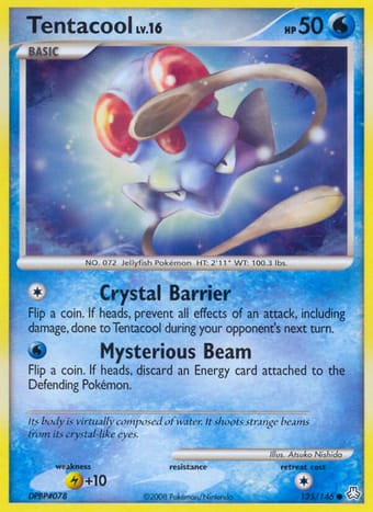 Tentacool Legends Awakened Pokemon Card