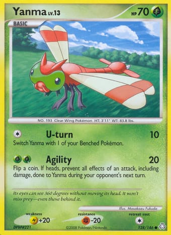 Yanma Legends Awakened Pokemon Card