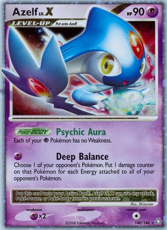 Azelf Legends Awakened Pokemon Card