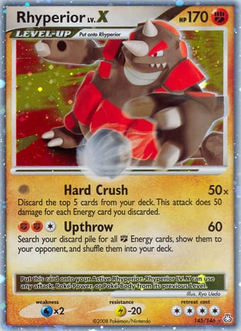 Rhyperior Legends Awakened Pokemon Card