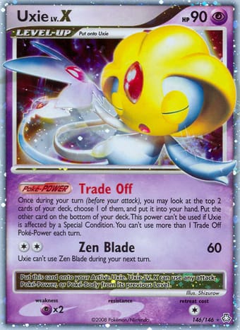 Uxie Legends Awakened Pokemon Card