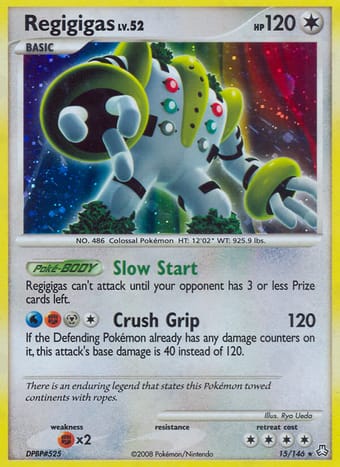 Regigigas Legends Awakened Pokemon Card