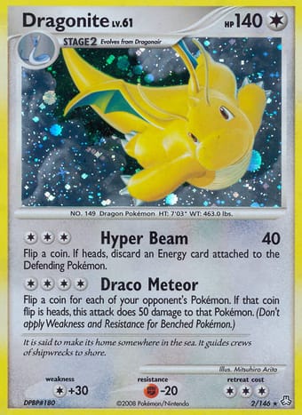 Dragonite Legends Awakened Pokemon Card