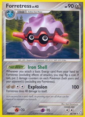 Forretress Legends Awakened Pokemon Card