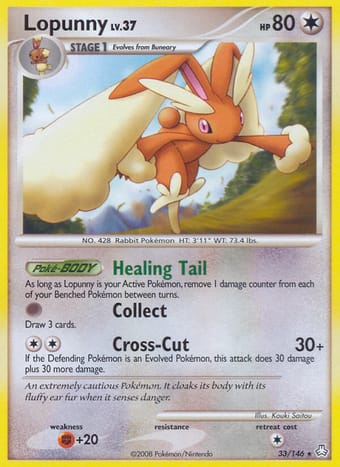 Lopunny Legends Awakened Pokemon Card