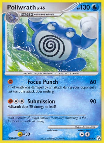 Poliwrath Legends Awakened Pokemon Card