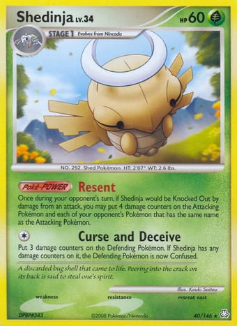 Shedinja Legends Awakened Pokemon Card