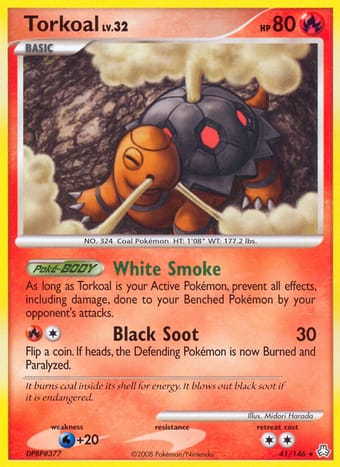 Torkoal Legends Awakened Pokemon Card
