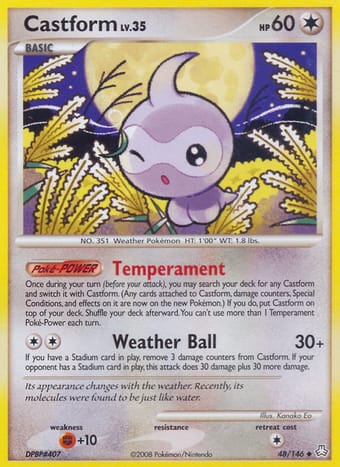 Castform Legends Awakened Pokemon Card