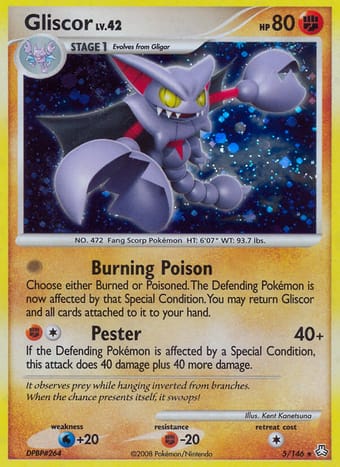 Gliscor Legends Awakened Pokemon Card
