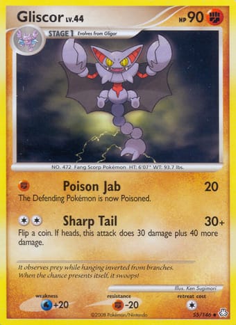 Gliscor Legends Awakened Pokemon Card