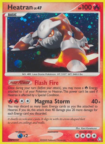 Heatran Legends Awakened Pokemon Card