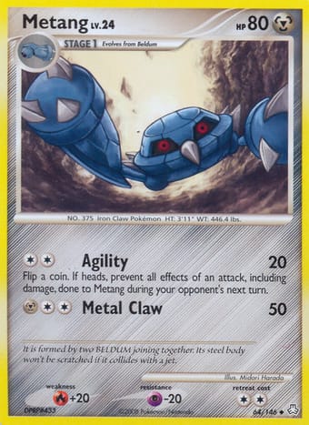 Metang Legends Awakened Pokemon Card