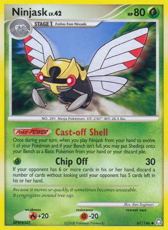 Ninjask Legends Awakened Pokemon Card