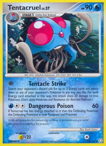 Tentacruel Legends Awakened Pokemon Card