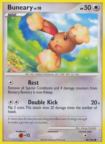 Buneary Legends Awakened Pokemon Card